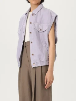 Giubbotto smanicato Brunello Cucinelli in cotone e lino