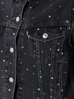 Giubbotto smanicato Levi's in denim con strass