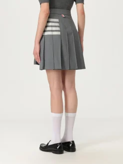 Gonna a pieghe Thom Browne in lana