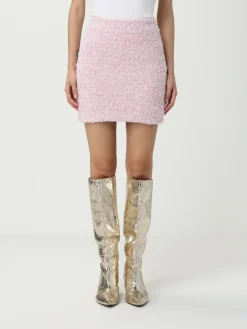 Gonna a tubino in misto cotone bouclé Balenciaga