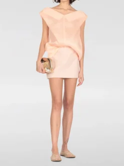 Gonna a tubino in suede Khaite