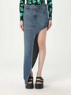 Gonna asimmetrica Coperni in denim