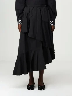 Gonna asimmetrica Karl Lagerfeld in crêpe