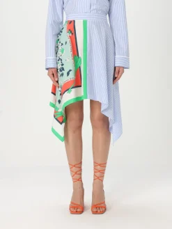 Gonna asimmetrica Moschino Jeans in cotone stampato