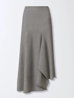 Gonna asimmetrico Fabiana Filippi in misto lana