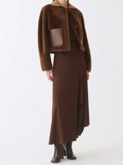 Gonna asimmetrico Fabiana Filippi in misto lana