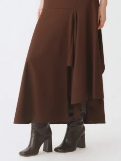 Gonna asimmetrico Fabiana Filippi in misto lana