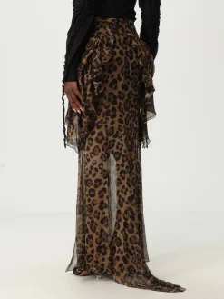 Gonna Blumarine in seta animalier