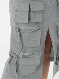 Gonna cargo Meimeij in misto lana