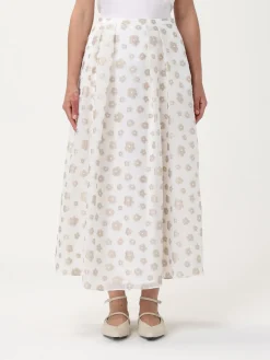 Gonna con ricami floreali Emporio Armani