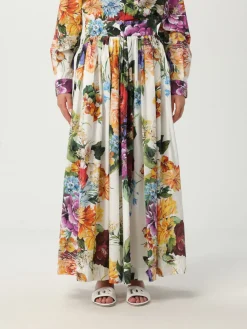 Gonna Dolce & Gabbana in cotone con stampa floreale