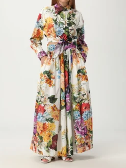 Gonna Dolce & Gabbana in cotone con stampa floreale