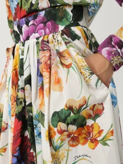 Gonna Dolce & Gabbana in cotone con stampa floreale