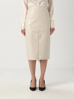 Gonna Elisabetta Franchi in pelle sintetica stampa cocco