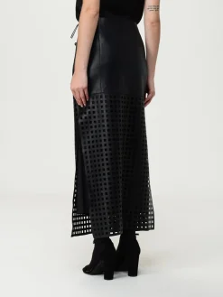 Gonna Emporio Armani in pelle traforata