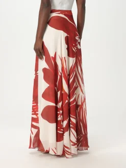 Gonna Hanita in crêpe con stampa floreale