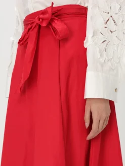 Gonna in misto cotone con fiocco Forte Forte