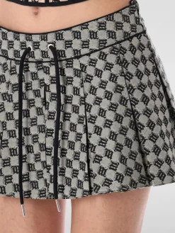 Gonna in misto cotone logata Misbhv