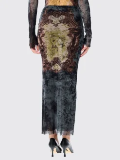 Gonna Jean Paul Gaultier in jersey con stampa grafica