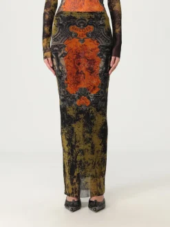 Gonna Jean Paul Gaultier in jersey con stampa grafica