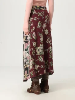 Gonna lunga a portafoglio in jacquard floreale Antonio Marras