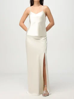 Gonna lunga Patrizia Pepe in raso fluido