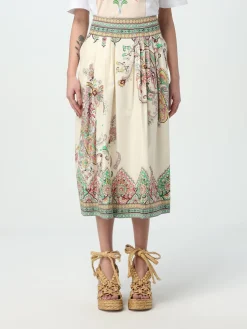 Gonna midi Etro in popeline stampato