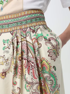 Gonna midi Etro in popeline stampato