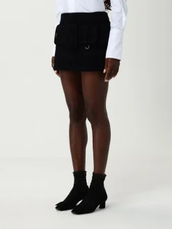 Gonna mini con maxi cinta Patou