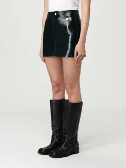 Gonna mini Courrèges in vernice