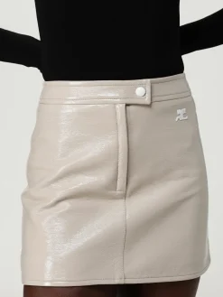 Gonna mini Courrèges in vernice