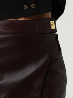 Gonna mini in pelle Elisabetta Franchi