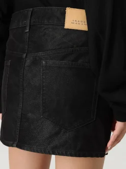 Gonna mini Isabel Marant Etoile in denim spalmato