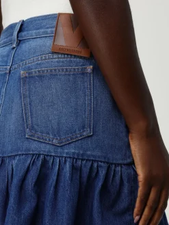 Gonna mini Valentino in denim di cotone