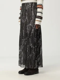 Gonna Missoni plissettata in misto viscosa lurex