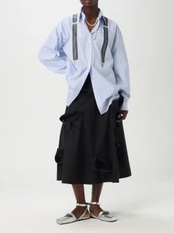 Gonna Moschino Couture in cotone con applicazioni