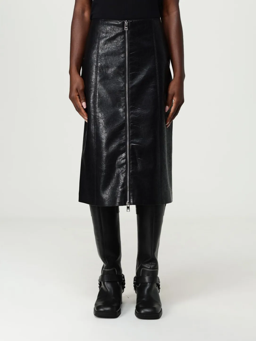 Gonna MSGM in pelle sintetica