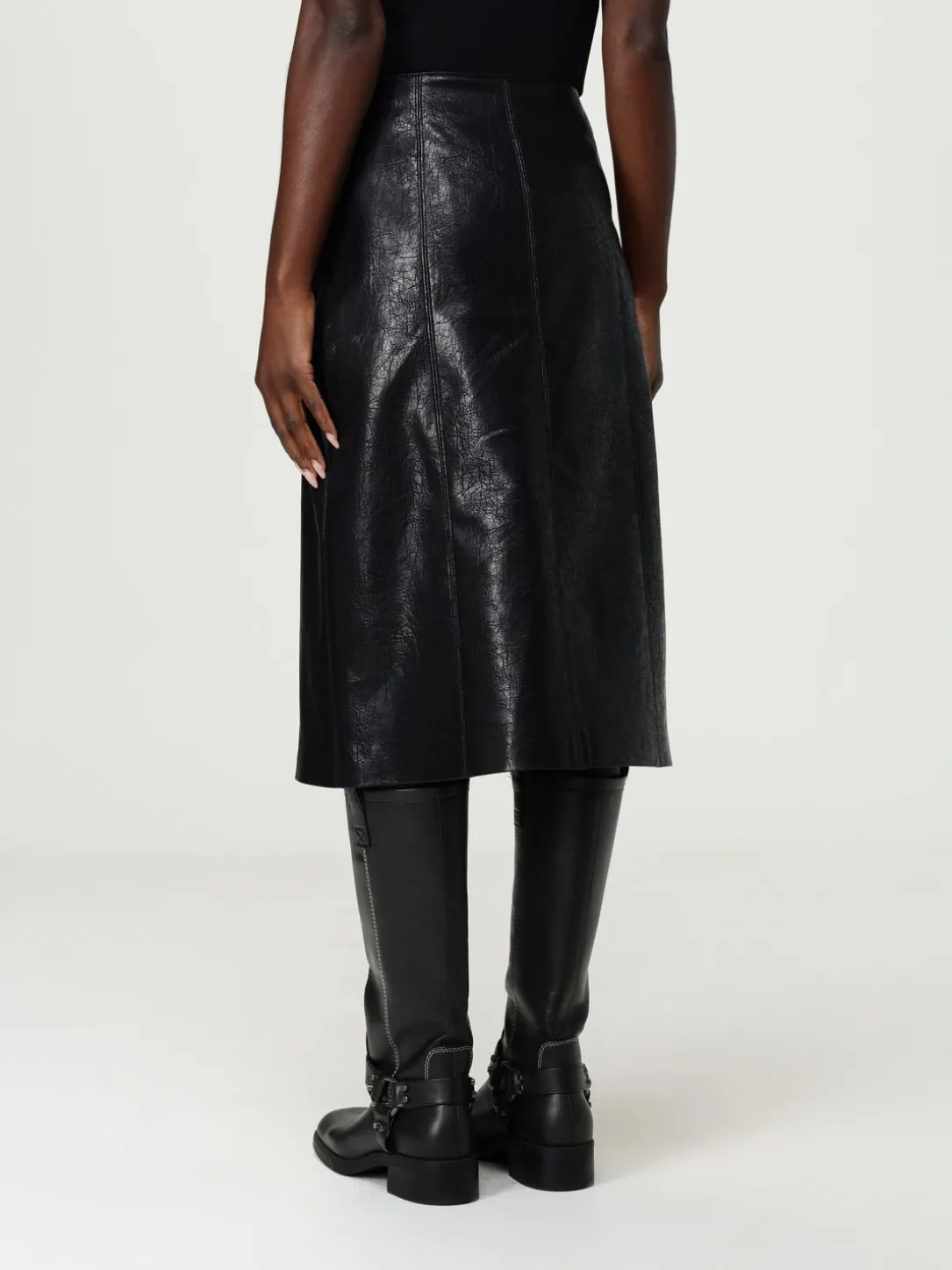 Gonna MSGM in pelle sintetica