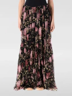 Gonna plissettata in seta a fantasia floreale Chloé