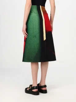 Gonna stampata Jil Sander in lana e seta