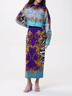 Gonna stampata Versace Jeans Couture in viscosa