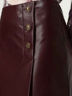 Gonna Twinset in pelle sintetica