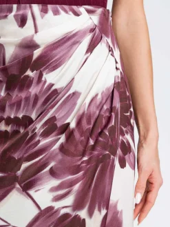 Gonna Twinset in viscosa con stampa floreale