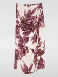 Gonna Twinset in viscosa con stampa floreale