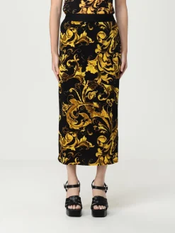 Gonna Versace Jeans Couture in maglia con stampa Baroque