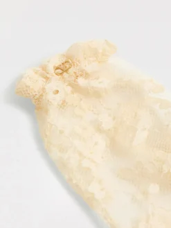 Guanti Valentino Garavani in pizzo con ricamo floreale