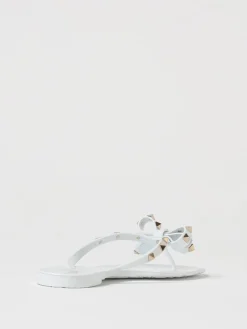 Infradito Rockstud Valentino Garavani in gomma con fiocco