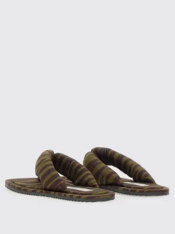 Infradito The Attico in viscosa con stampa zebrata