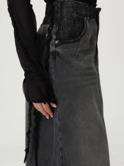 Jeans a palazzo Blumarine in denim con inserti in pizzo