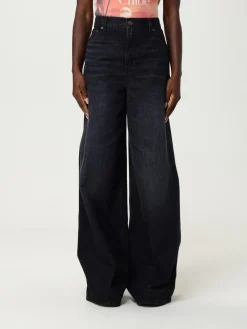 Jeans a zampa Chloé in denim